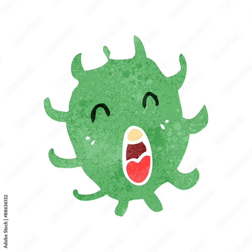 retro cartoon germ retro cartoon germ