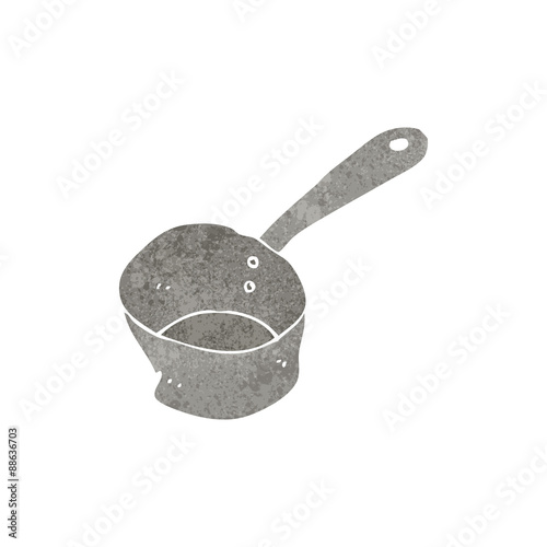 retro cartoon saucepan