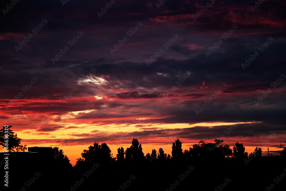 Beautiful sunset sky Beautiful sunset sky
