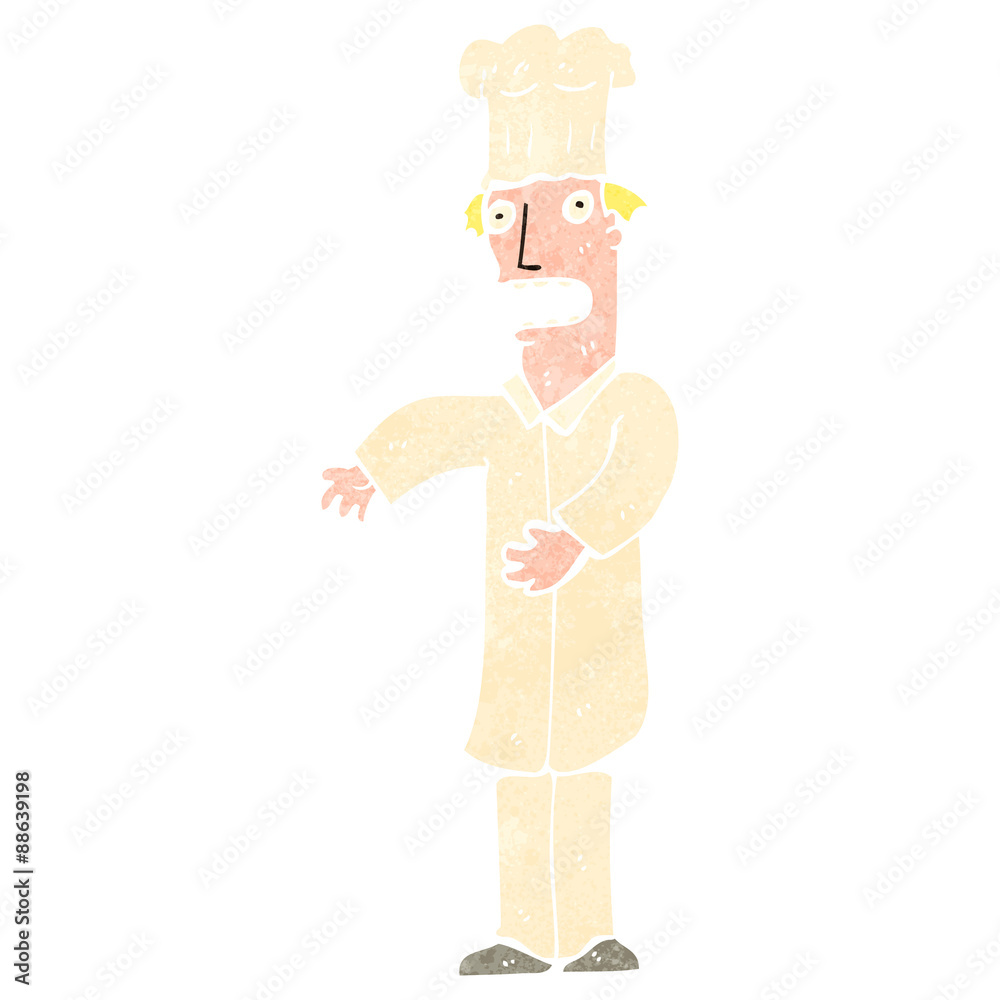 retro cartoon baker retro cartoon baker