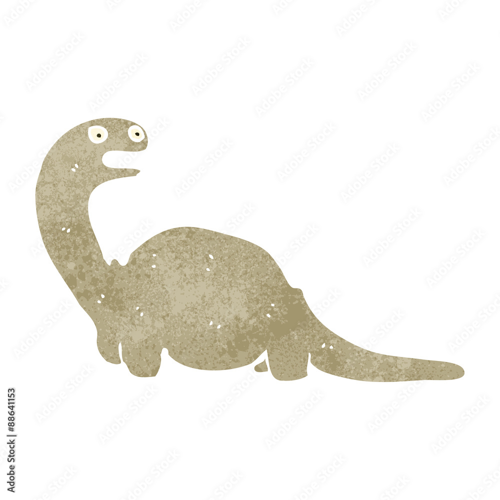Fototapeta premium retro cartoon dinosaur