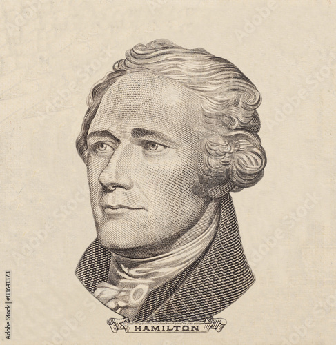 Photo Portrait of  U.S. president Alexander Hamilton