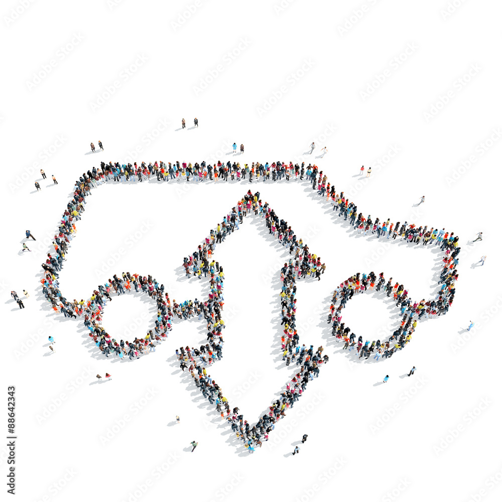 group people shape car group people shape car