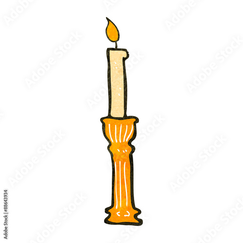 retro cartoon candlestick
