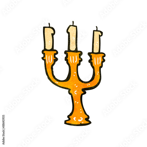retro cartoon candlestick