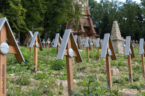 The old military cemetery form first world war in Luzna Pustki- battle of Gorlice - Poland