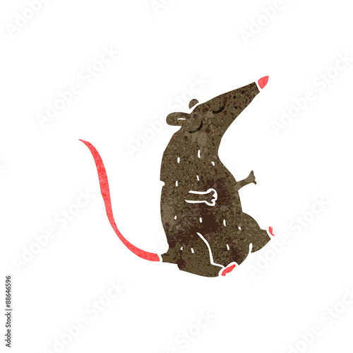retro cartoon rat