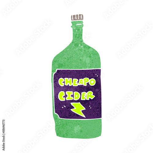 retro cartoon cheap cider