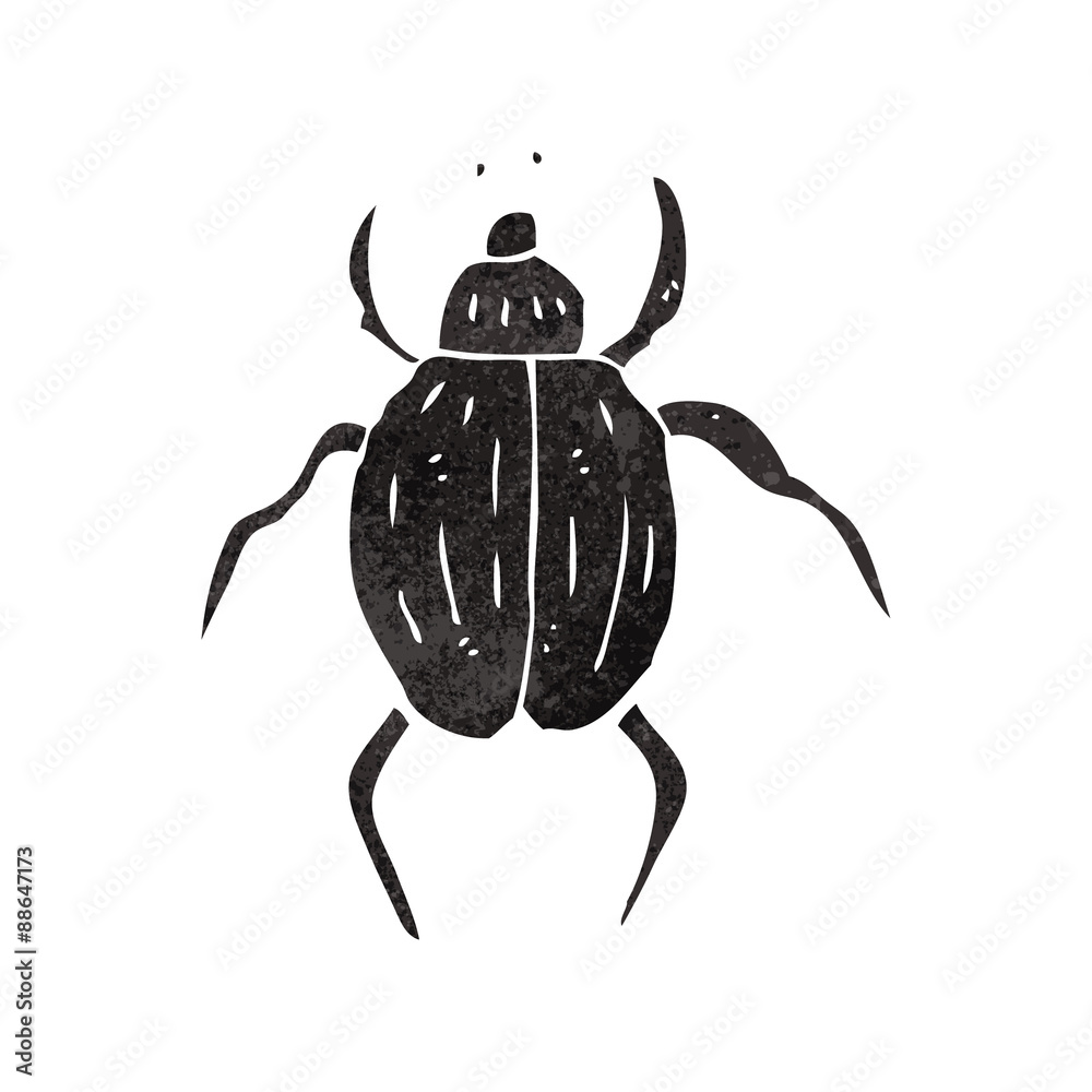 retro cartoon beetle retro cartoon beetle