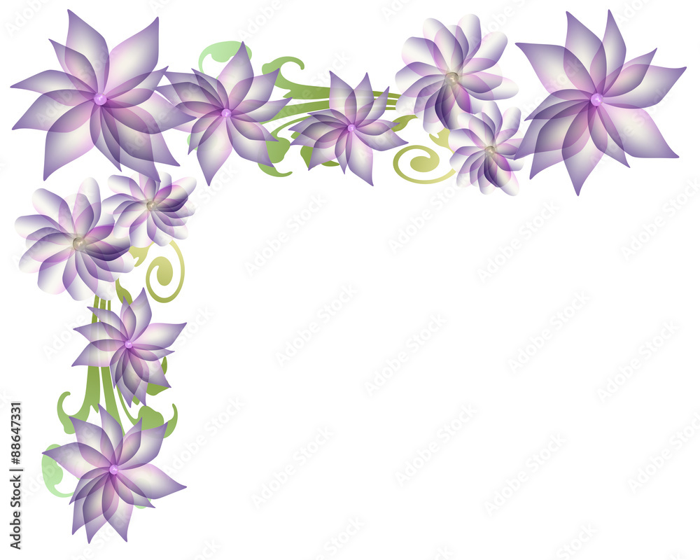 Obraz premium Floral border design