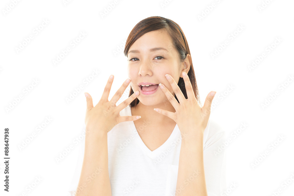 笑顔の女性 笑顔の女性