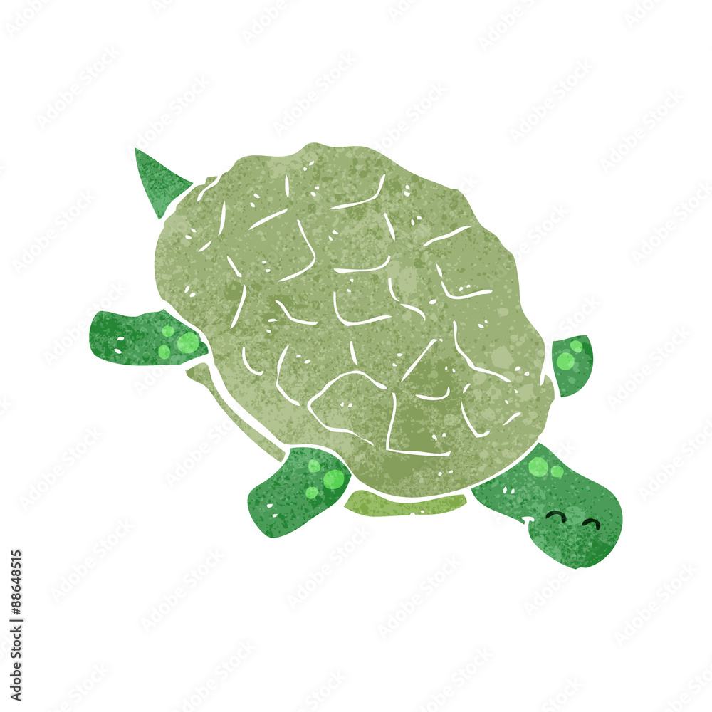 Fototapeta premium retro cartoon turtle