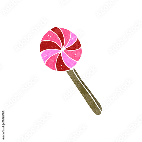retro cartoon lolipop