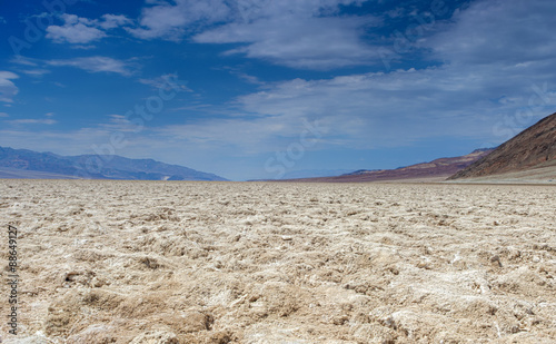Badwater basin in Californian Death Valley National Park Area Lo