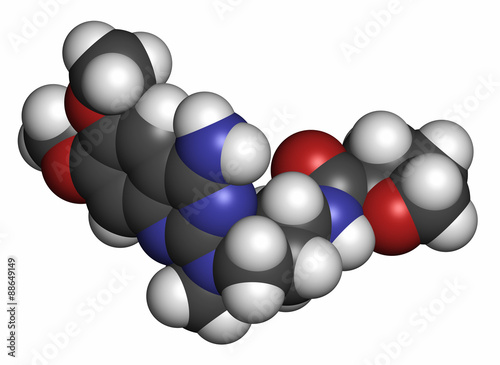 Alfuzosin benign prostate hyperplasia (BPH) drug molecule. A photo