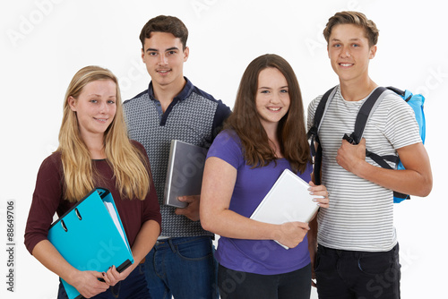 Studio Portrait Of Teenage Students