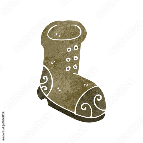 retro cartoon boot