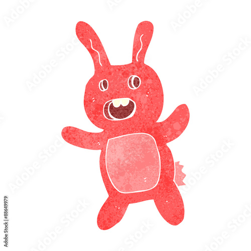 retro cartoon spooky zombie bunny rabbit