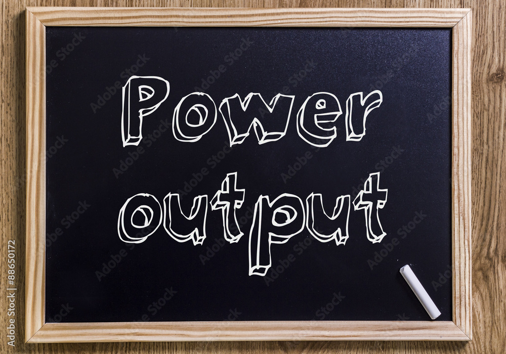 Fototapeta premium Power output