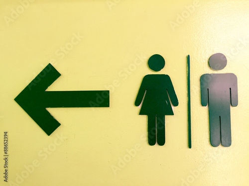 abstract  symbol of the toilet soft focus