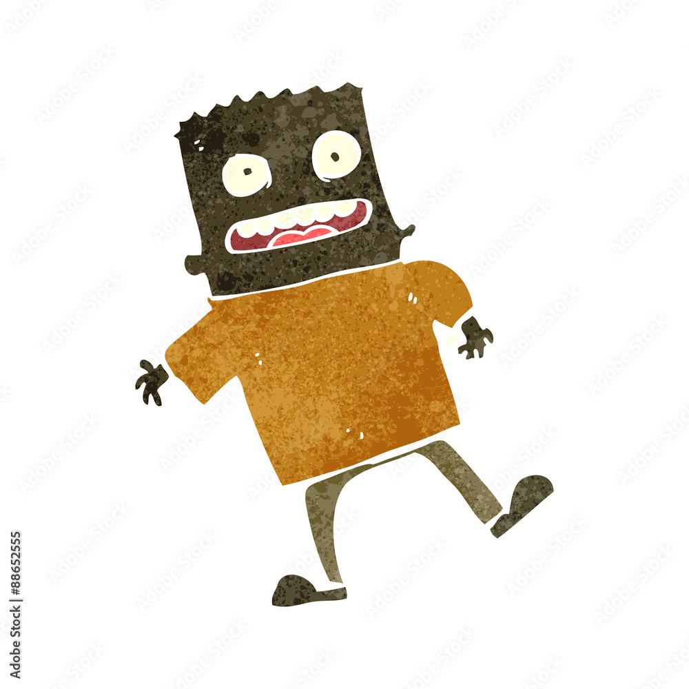 retro cartoon energetic man retro cartoon energetic man
