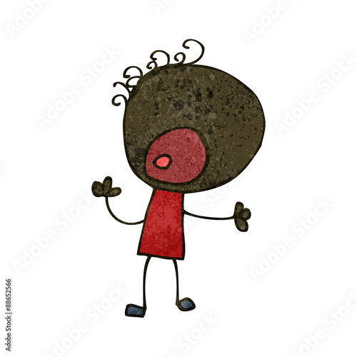 retro cartoon shouting man