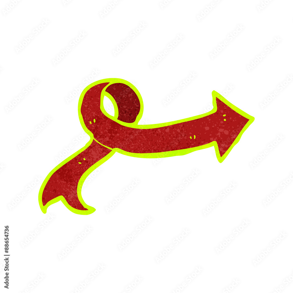 retro cartoon pointing arrow retro cartoon pointing arrow