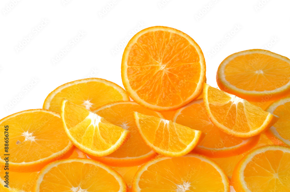 Orange fruit isolated on white background Orange fruit isolated on white background