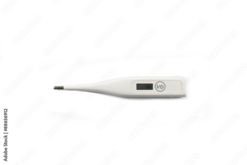 Thermometer on white background. Thermometer on white background.