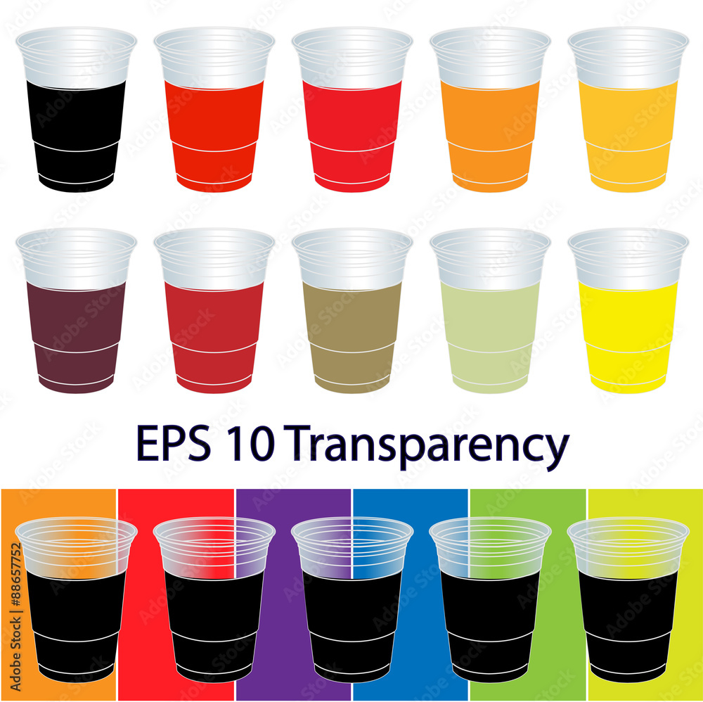 Transparent Cups with Soda Transparent Cups with Soda