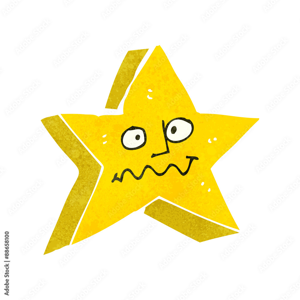 retro cartoon star character retro cartoon star character