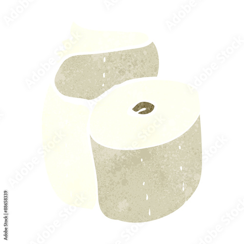 retro cartoon toilet roll