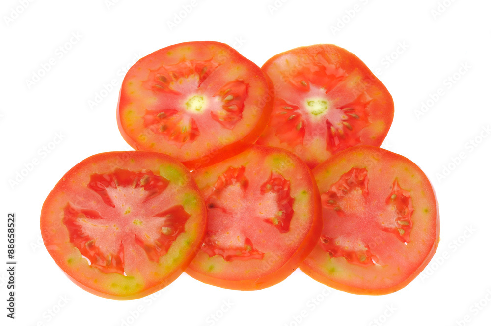 Fresh tomato isolated on white background Fresh tomato isolated on white background