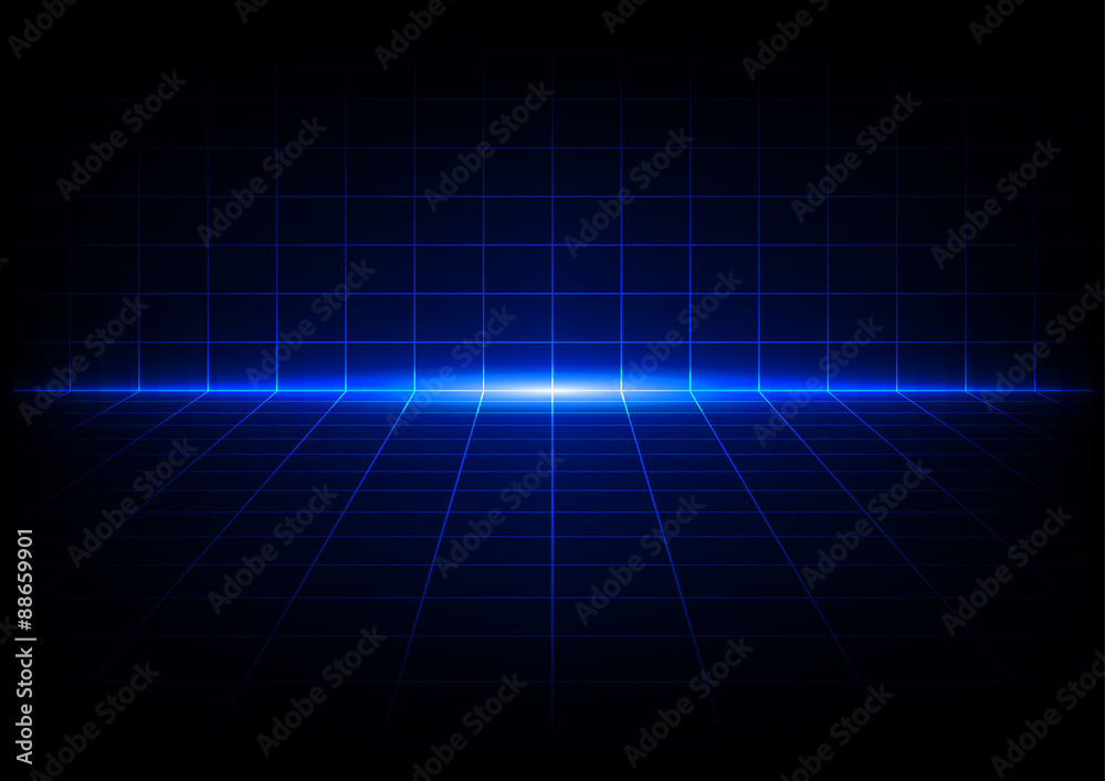 abstract blue grids perspective design background abstract blue grids perspective design background