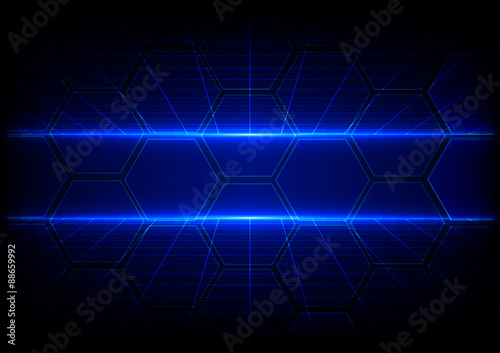 Abstract technology background with grid concept