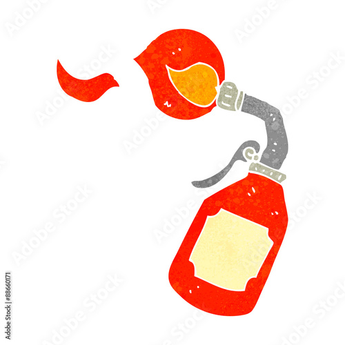 retro cartoon blow torch