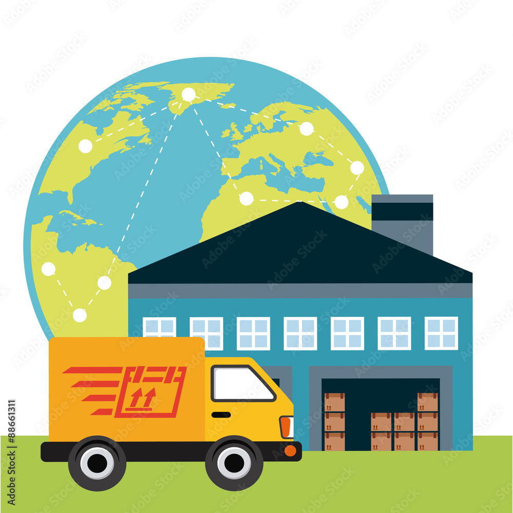 Naklejka premium delivery service