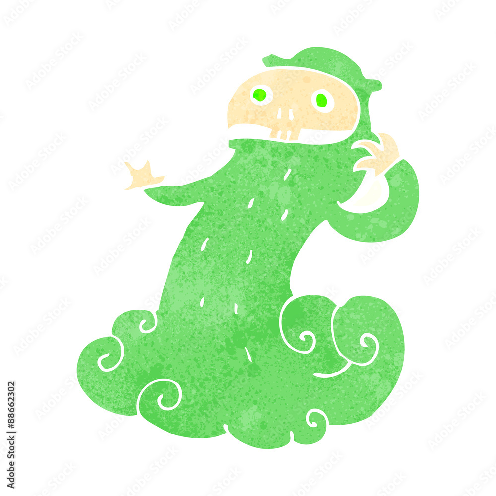 Obraz premium retro cartoon spooky ghost