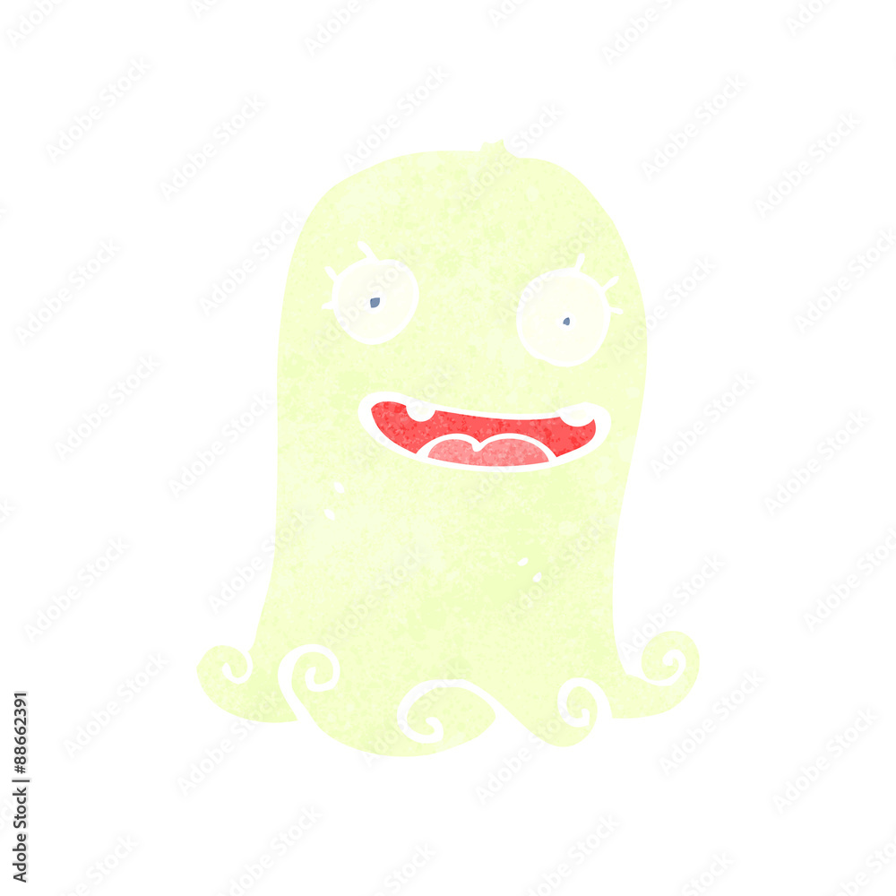 retro cartoon spooky ghost retro cartoon spooky ghost