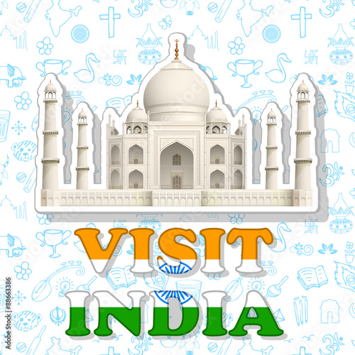 Visit India Sticker