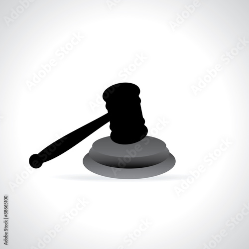 gavel isolated vector illustration 