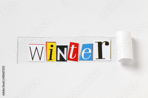 Winter 雑誌の切り抜き文字 Stock 写真 Adobe Stock Winter 雑誌の切り抜き文字 Stock 写真 Adobe Stock