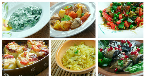 Set oriental cuisine.