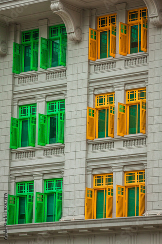 Photography Heritage colourful Windows in Singapore