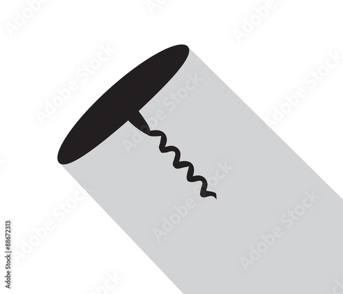 Kitchenware corkscrew flat