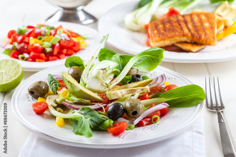 Pak choi salad