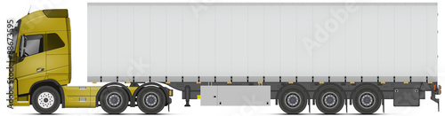Camion 3 essieu + remorque bâche V3