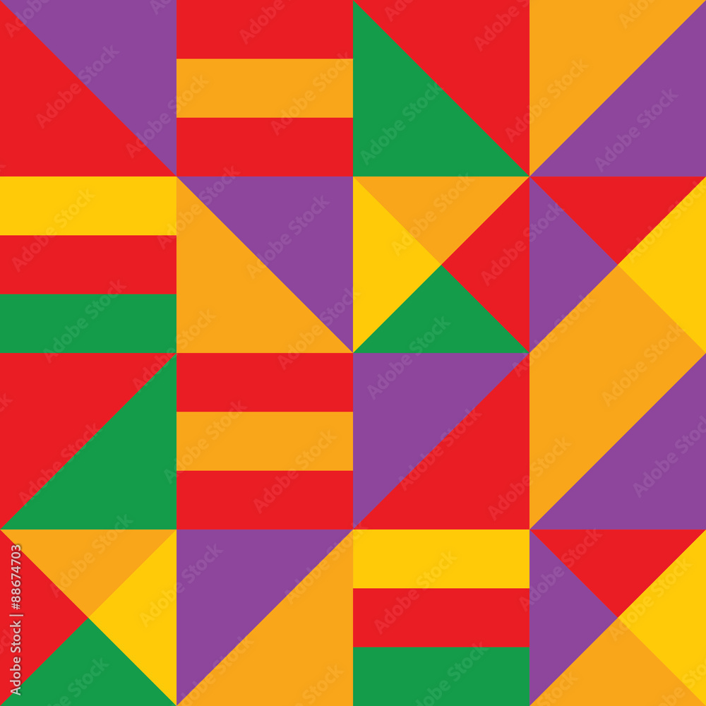 Variegated  vector geometric strip pattern background