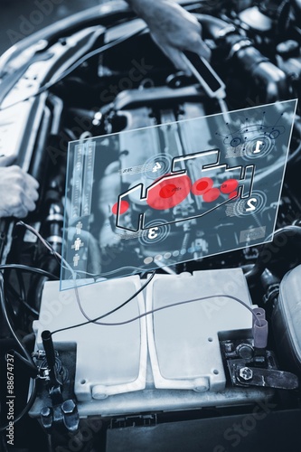 Composite image of engine interface