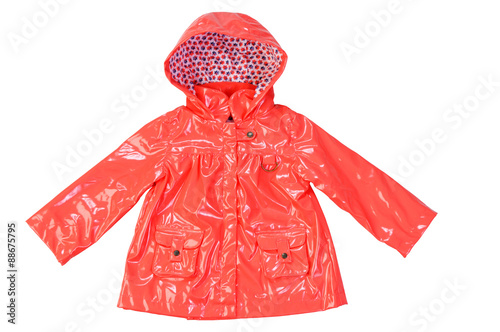 Children's stylish fashionable lacquered orange jacket  for the